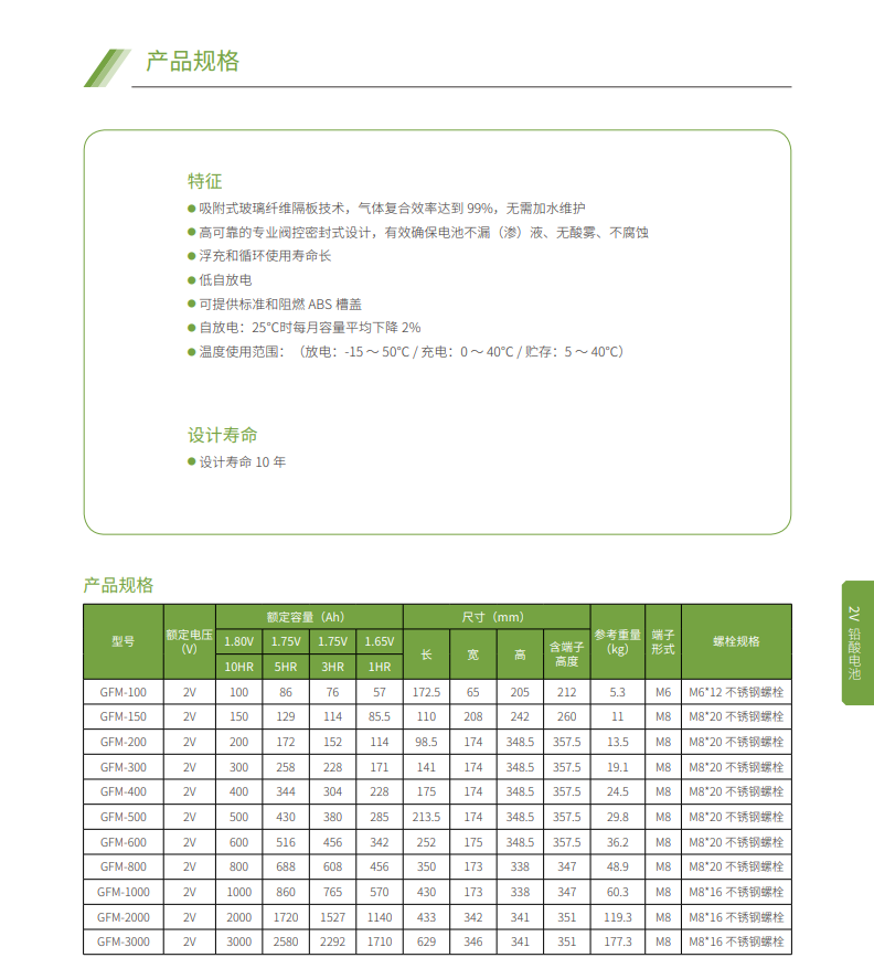 和记AG蓄电池2V系列(图3)